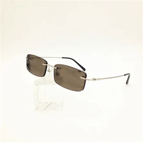 Eyesilove Men Memory Alloy Rimless Myopia Glasses Women Nearsighted Sunglasses Myopia Sunglasses