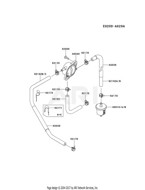 Kawasaki Fr691v Ds06 4 Stroke Engine Fr691v Parts Diagram For Fuel Tank