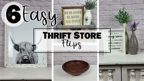 6 EASY Thrift Store Flips TRASH TO TREASURE Thrift Store MAKEOVERS