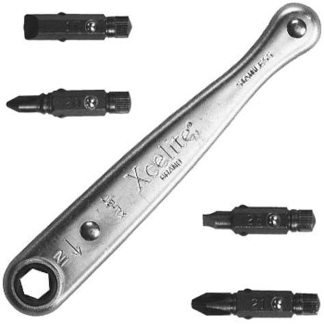 Offset Ratchet Screwdriver Set Hex Shank Piece