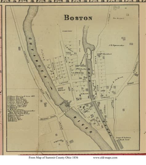 Map Of Boston Ohio - Cherie Benedikta