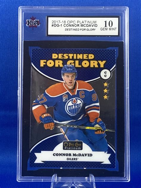 2017 18 OPC Platinum Connor Mcdavid DG 1 KSA 10 GEM MINT MCP