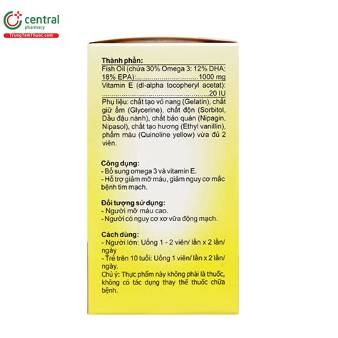 Alaska Omega 3 Ecolife - Bổ sung Omega 3, DHA, EPA, giúp hạ mỡ máu