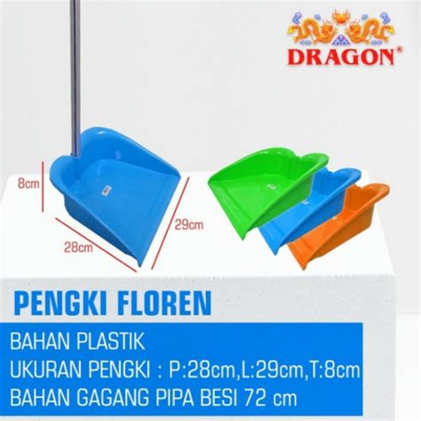 Jual Pengki Sampah Gagang Panjang Dragon Serokan Sampah Dragon