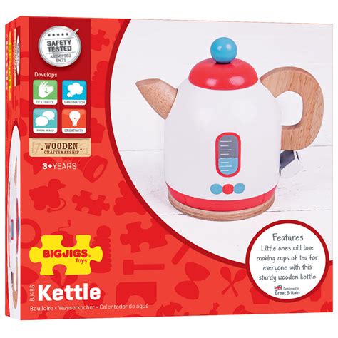 Spielzeug Childrens Play Kitchen Wooden Toy Kettle Bigjigs Toys Kids