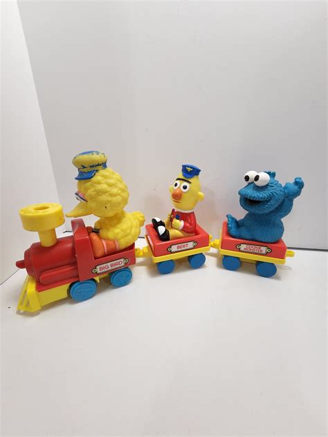 Vintage Tyco Sesame Street Street Train Lot Of Big Bird Etsy