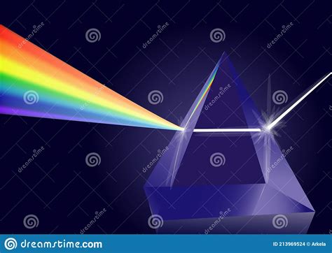 Prism Light Spectrum Composition Stock Vector Illustration Of Rainbow