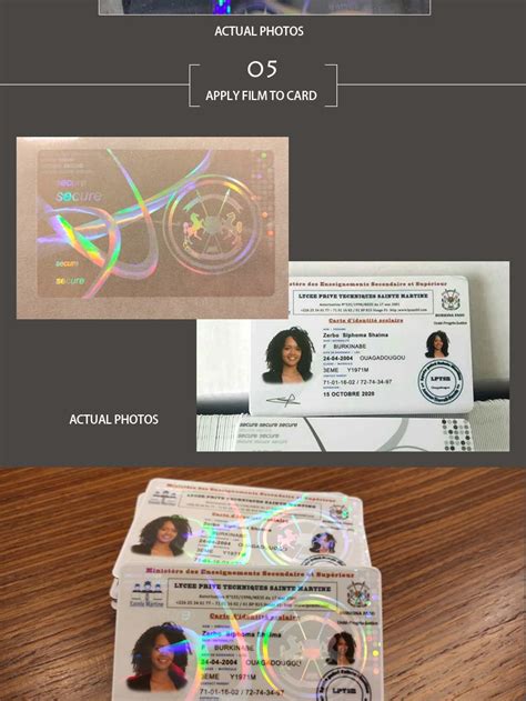 Custom Pvc Hologram Decorative Id Card Plastic Sticker Overlay Film - Buy Overlay Film ...