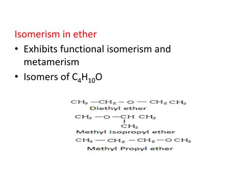 SOLUTION: Ethers- Definition ,properties, ether types, nomenclature ...