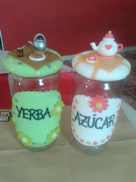 Frascos Decorados Con Porcelana Fria Google Search Frascos