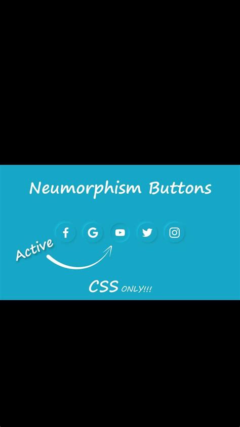 Neumorphism Social Media Buttons Css