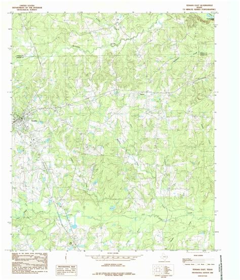 Tenaha East, TX (1984, 24000-Scale) Map by United States Geological ...