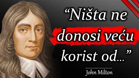 John Milton Citati Mudrosti Koje Oblikuju Svijet Youtube