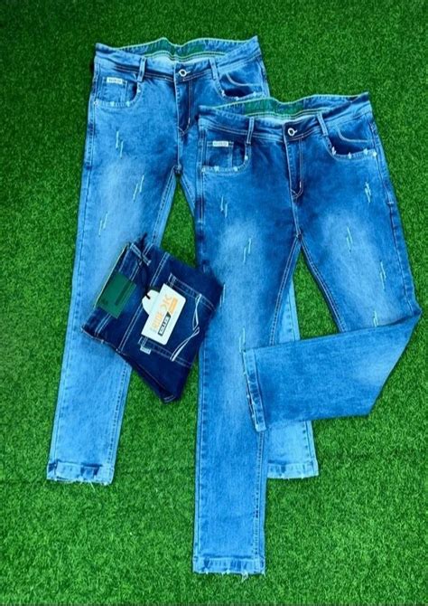 Slim Fit Plain Ride Blue Denim Jeans Set At Rs 399 Piece In New Delhi