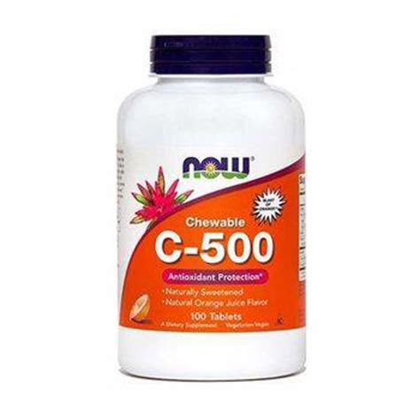 Now C-500 chewable tablets, 100 tablets | Mybestpharmacy.net | Online ...