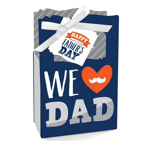 Big Dot Of Happiness Happy Fathers Day We Love Dad Party Favor Boxes