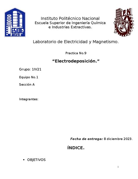 Pract Reporte Instituto Polit Cnico Nacional Escuela Superior De