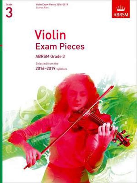 Violin Exam Pieces 2016 2019 Abrsm Grade 3 Score Part