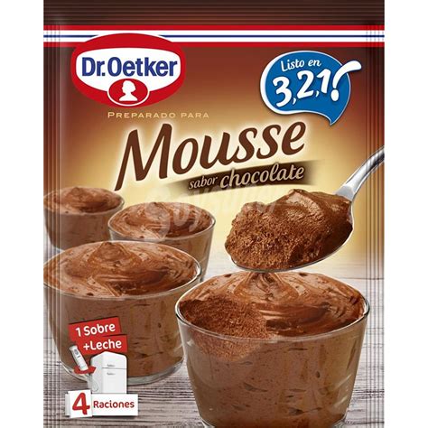 Dr Oetker Preparado Para Mousse Sabor Chocolate Caja 73 Gr Caja 73 Gr