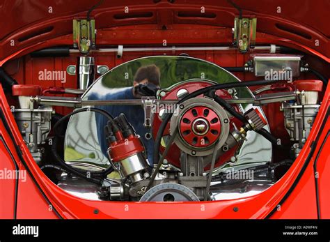 Custom Volkswagen Beetle Engine Stock Photo Alamy