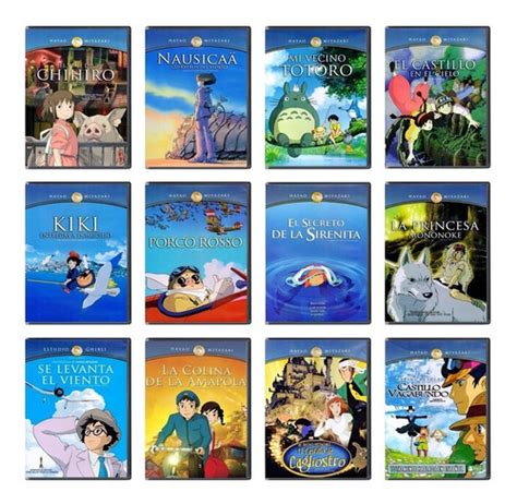 Studio Ghibli Hayao Miyazaki Paquete Con Peliculas Dvd Env O Gratis