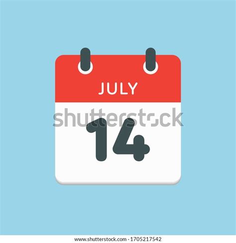 1,790 14 July Calendar Images, Stock Photos, 3D objects, & Vectors ...