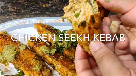 Chicken Seekh Kabab Recipe Easy Chicken Seekh Kabab Seekh Kabab Banane Ka Tarika Gorgeous