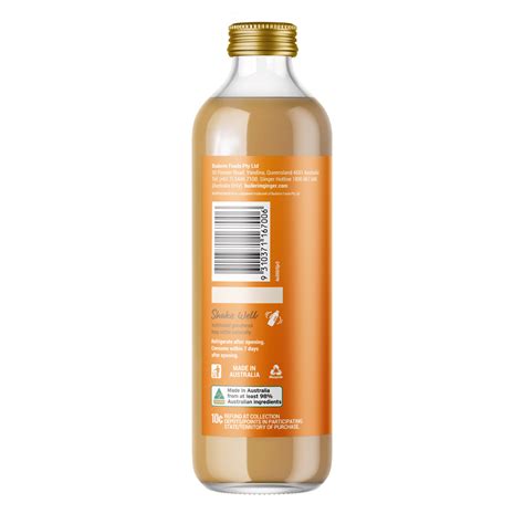 Australian Ginger Vitality Shots 350ml Buderim Ginger