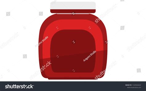 Bottle Red Isolated Vector Illustration Stock Vector Royalty Free