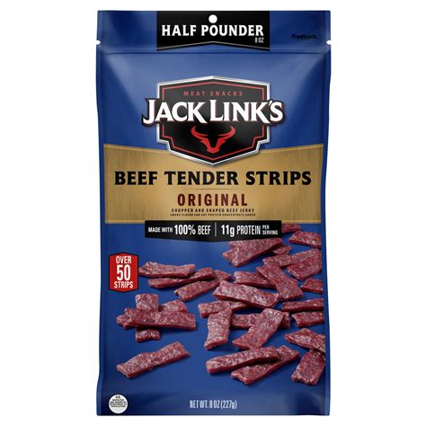 Jack Link S Original Tender Strips 8 Oz Bag Walmart