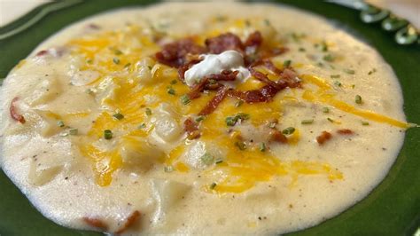 DELICIOUS Creamy Loaded Potato Soup YouTube