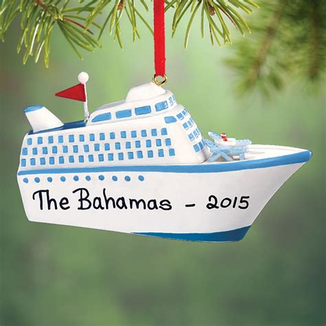 Personalized Cruise Ship Ornament - Christmas - Miles Kimball