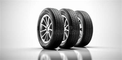 Wheel Rubber Car Tread Object Isolated Auto Background Automobile Tire