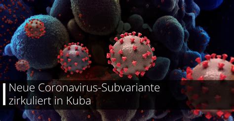 Neue Coronavirus Subvariante Zirkuliert In Kuba Kubakunde