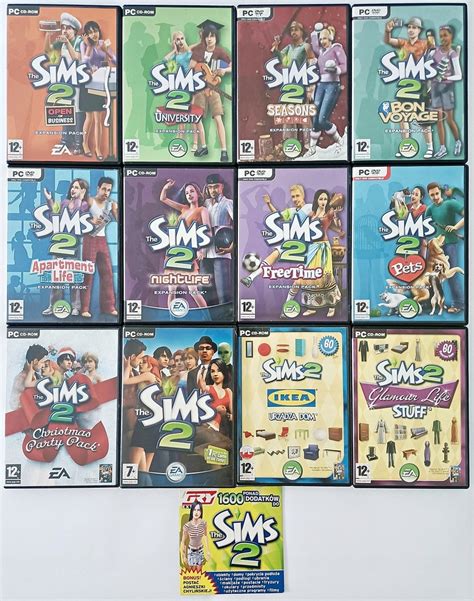 Sims 2 PODSTAWA WSZYSTKIE DODATKI INNE SIMS 2 PC 12252642957