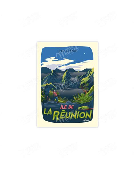 Carte Postale Ile De La Reunion Cirque De Mafate Marcel Travel Posters