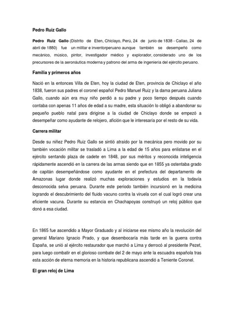 Pedro Ruiz Gallo Pdf Perú Imperio Inca