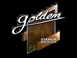 Golden Foil Boston 2018 CSGO Sticker Price CS GO Captain