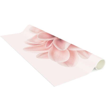 Vinyl Teppich Dahlie Rosa Pastell Blume Zentriert Quadrat 1 1 Größe