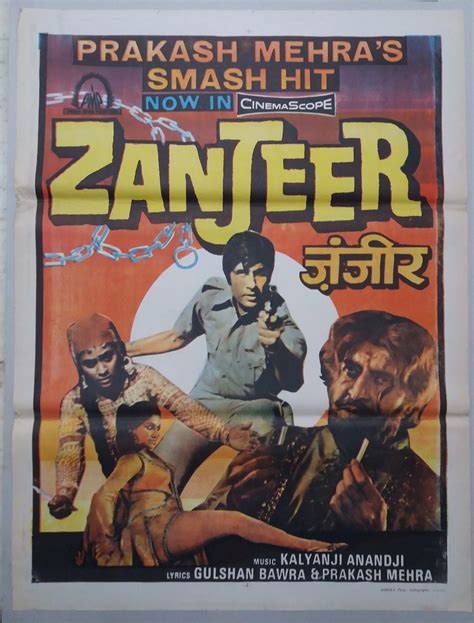 ZANJEER – Bollywood Cinema Poster