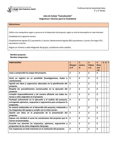 Lista De Cotejo Para Evaluar Cuadro Comparativo Pdf Images