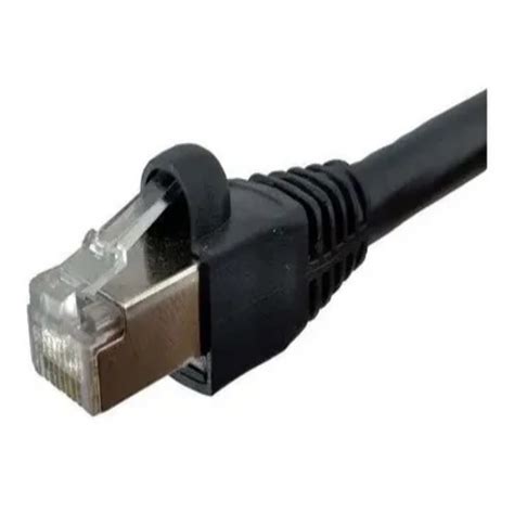 Cabo Rede Blindado Cat Stp Cobre Preto Metros Patch Cord