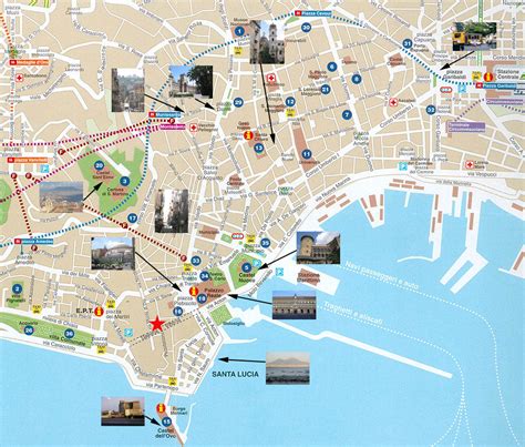 Napoli Tourist Map - Napoli Italy • mappery