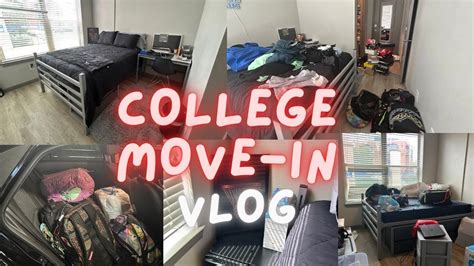 COLLEGE MOVE IN VLOG DORM ROOM TOUR YouTube