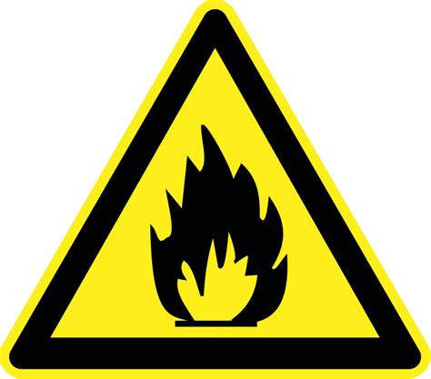 Fire Hazard Warning Sign - Openclipart