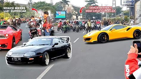 Ketika Rombongan Supercar Dan Moge Bersatu Banyak Crazy Rich Jakarta