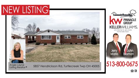 New Listing 5857 Hendrickson Rd Turtlecreek Township Ohio 45005