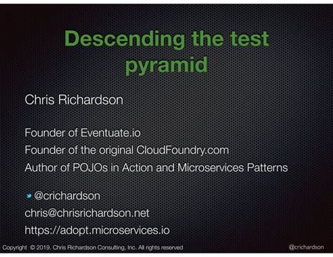 Oracle Codeone Descending The Testing Pyramid Effective Testing