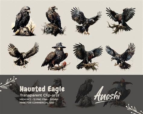 Halloween Raven Clipart Vintage Halloween Clip Art Graphics in - Etsy