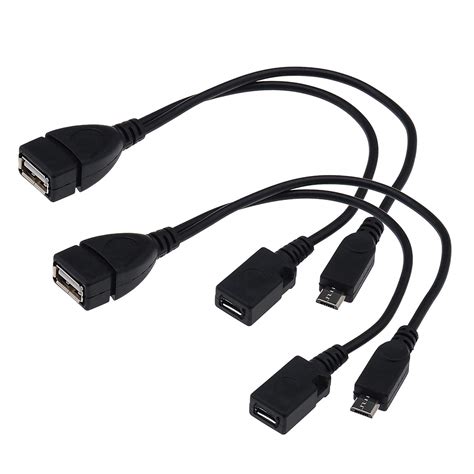 Micro Usb Otg Y Cable